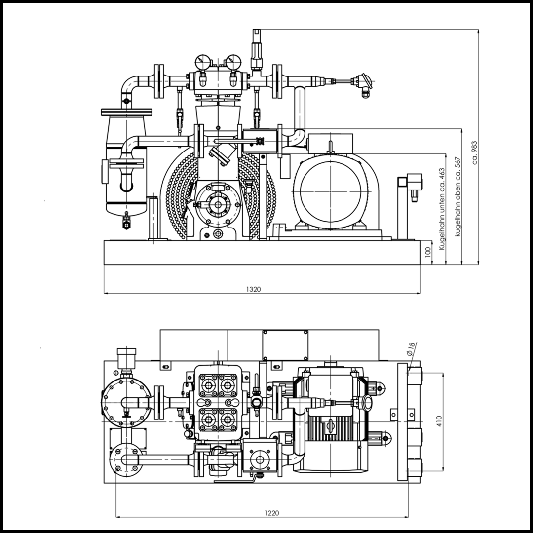 FAS компрессорный агрегат тип Blackmer 362 Арт.21121